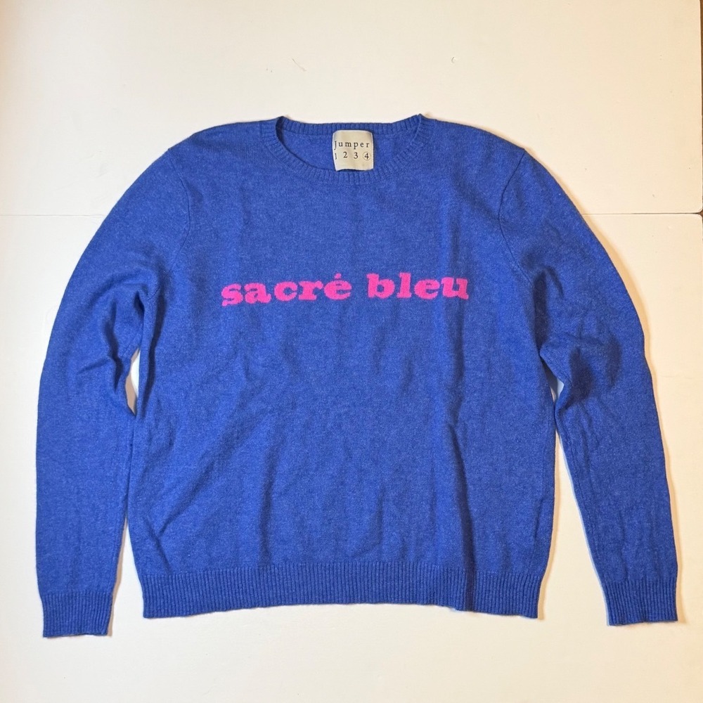 Jumper 1234 Cashmere Sweater Sacre Bleu Crew Neck Pullover